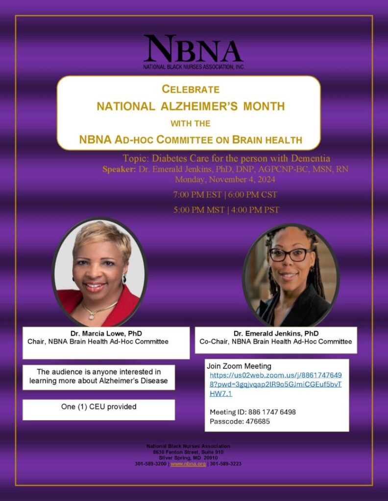 NBNA event for National Alzheimer's Month.