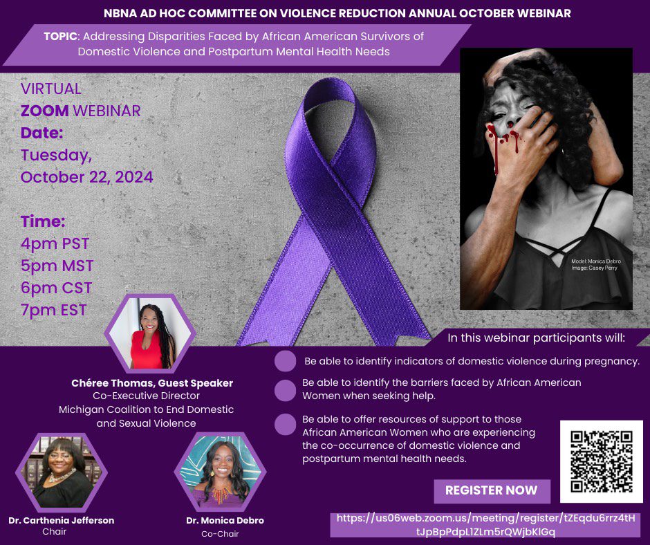 Webinar on domestic violence and mental health.
