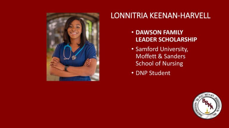 Nursing student with stethoscope, smiling portrait.